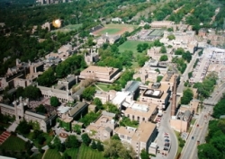 Vue aérienne du campus, Washington University