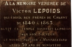 Plaque commémorative Victor Lepoids