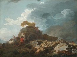 fragonard,peintre,l'orage,la charrette embourbée,graveur