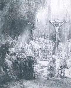 rembrandt,estampes,les trois croix
