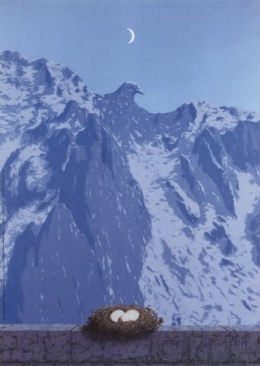 le domaine d'arnheim,magritte,aigle,montagne,surréalisme