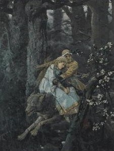 ivan tsarevitch et le loup gris,victor vasnétsov,loup gris,romantisme,folklore