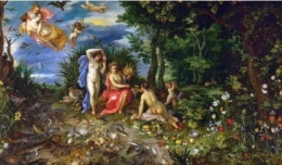 cérès et les quatre éléments,jan ier bruegel de velours,peinture,mythologie,allégories,cérès