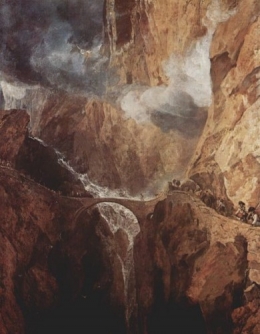 le pont du diable,william turner,visionnaire,saint-gothard,alpes suisses