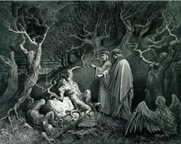 gustave doré,peintre,dessinateur,illustrateur,purgatoire,dante,virgile