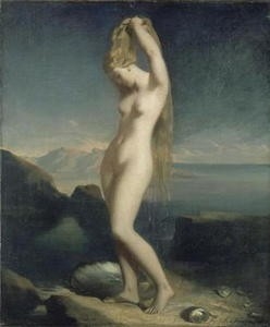 vénus marine,chassériau,peinture,sensualité,romantisme,déesse de la beauté et de l'amour