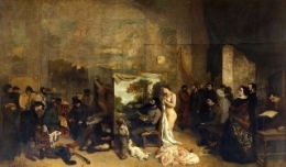 l'atelier du peintre,gustave courbet,le maître d'ornans