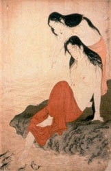 les pêcheuses d'awabi,utamaro kitagawa,estampes,gravure sur bois,ukiyo-e
