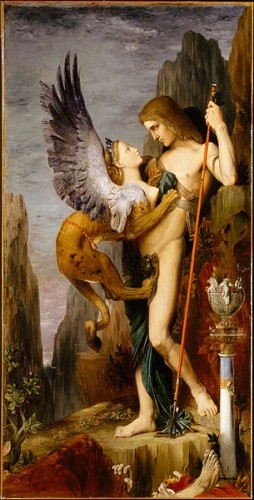 oedipe,sphinx,gustave moreau,peintre,thèbes,héra