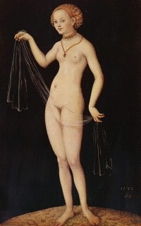 vénus au voile,lucas cranach l'ancien,peintre,graveur,vénus