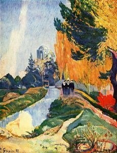 les alyscamps,paul gauguin,van gogh,arles,cimetière des alyscamps,canal de craponne