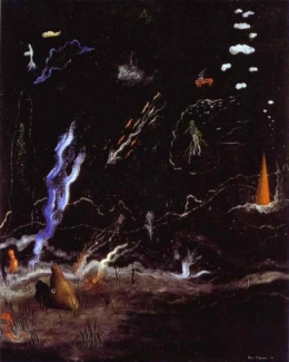 l'orage,yves tanguy,peintre surréaliste