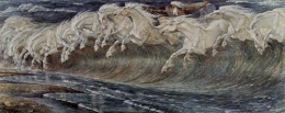 les chevaux de neptune,walter crane