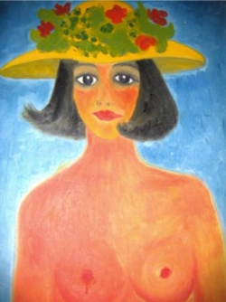 nu au chapeau