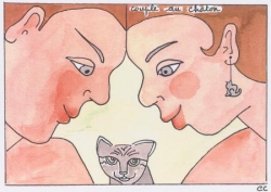 couple au chaton