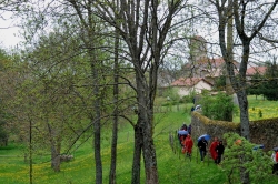 Départ sous la pluie