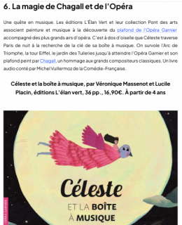 céleste et la boîte à musique, critique, cadeaux de Noël