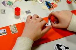art postal,atelier,franconville,la lettre mystérieuse,collage