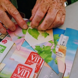 partir en livre, auxerre, art postal, atelier d'art postal, la grande vague