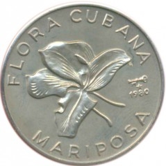 cuba,maripossa,symbole,fleur,papillon blanc