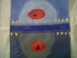 Regard bleu