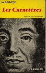 la bruyère,les caractères,garnier,robert garapon