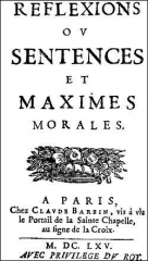 la rochefoucauld,réflexions ou sentences et maximes morales