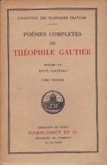 théophile gautier,poésies complètes,firmin-didot