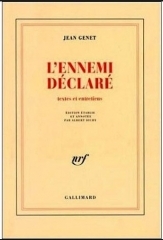 théâtre,jean genet,citations,l'ennemi déclaré,pompes funèbres,les paravents,les nègres,le balcon,les bonnes,journal du voleur,un captif amoureux