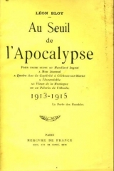 léon bloy,journal,au seuil de l'apocalypse