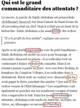 l'obs,le nouvel observateur,violette lazard,langue française,orthographe,fautes de français,grammaire,journalistes,daech,salah abdeslam