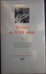 pléiade,théâtre du xviiie siècle