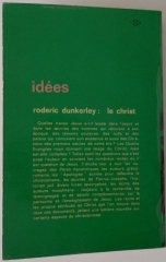 Roderic Dunkerley, christ, agraphon, gallimard, idées