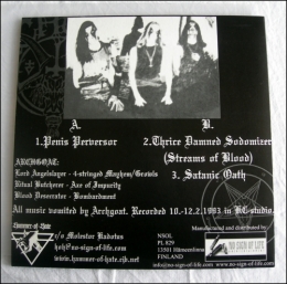 archgoat,angelslaying black fucking metal,hammer of hate,black metal,death metal,black-death,7'ep