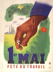 premier mai,1er mai,fête du travail,haymarket square,jules guesde,maréchal pétain,pétain,muguet,daniel mayer