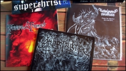 7'eps,45t,45 tours,vinyls,boîtes duke,black metal,thrash metal,black-death,heavy metal,aryos,ensamhet,nunslaughter,mordichrist,enthroned,baël,temple of baal,superchrist,zarach' baal' tharagh