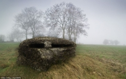 British photographer Michael St Maur Sheil's picture of a World War I observation post near Hebuterne, south of Dunkirk.jpg