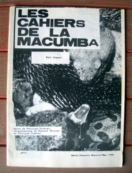 paul gregor,les cahiers de la macumba,thierry tillier,philippe pissier,sorcellerie