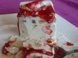 nougat ricotta,mascarpone,miel,noix,pignon,agar-agar