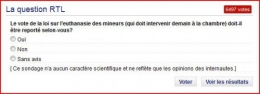 sondage, euthanasie, mineurs, vote, chambre