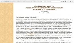 discours à la rote romaine, benoît xvi