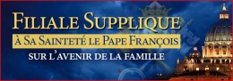 filiale supplique, synode sur la famille, pape françois, divorcés-remariés, homosexualité, LGBT