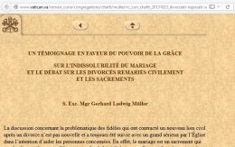 témoignage, pouvoir de la grâce, indissolubilité du mariage