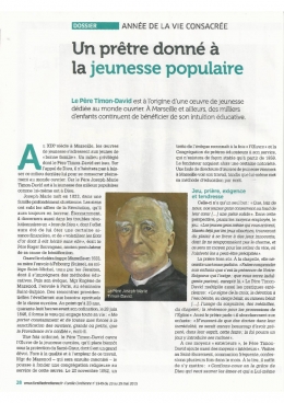 éducation, père Timon-David, Timoniens