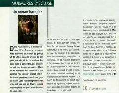 eve chambrot,débarquer,roman,magazinz fluvial,batellerie