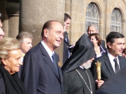 Mr Chirac à Echmiadzine