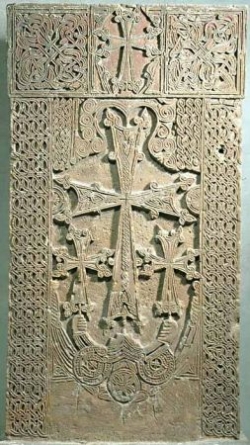 Stèle funéraire croix arménienne