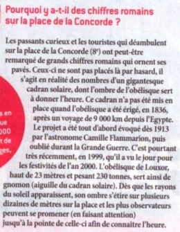 concorde, place, chiffres, romains