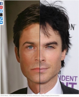 ressemblance,similarité,similitude,pareil,sosie, Rob Lowe,Ian Somerhalder