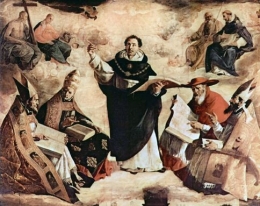 apotheose, saint thomas d'aquin, francisco de Zurbaran
